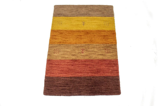 Multicolored Stripes 2X3 Oriental Modern Rug