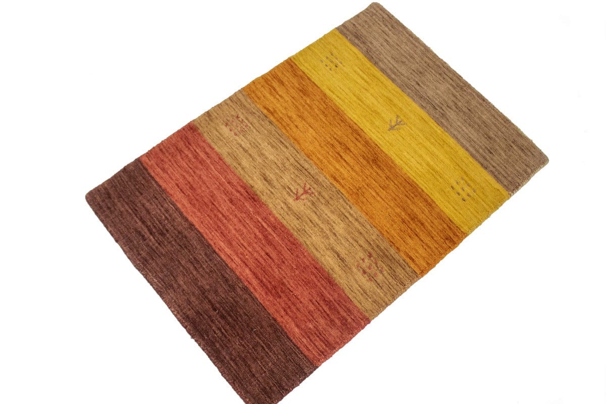 Multicolored Stripes 2X3 Oriental Modern Rug