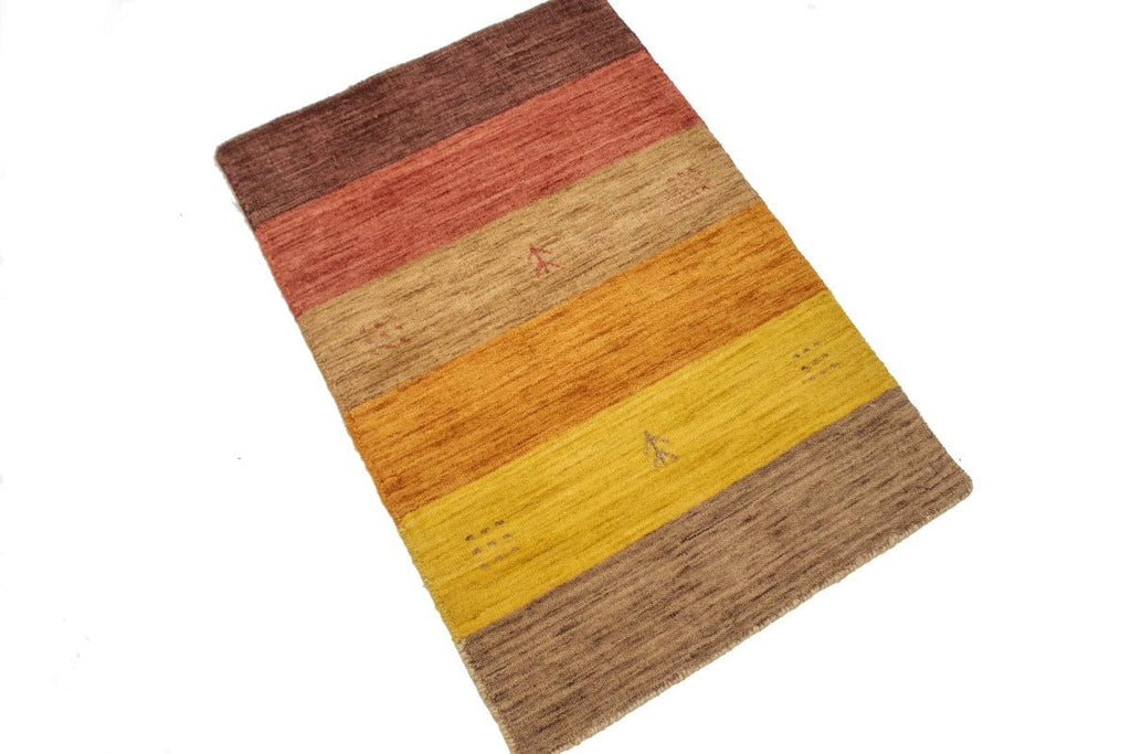 Multicolored Stripes 2X3 Oriental Modern Rug