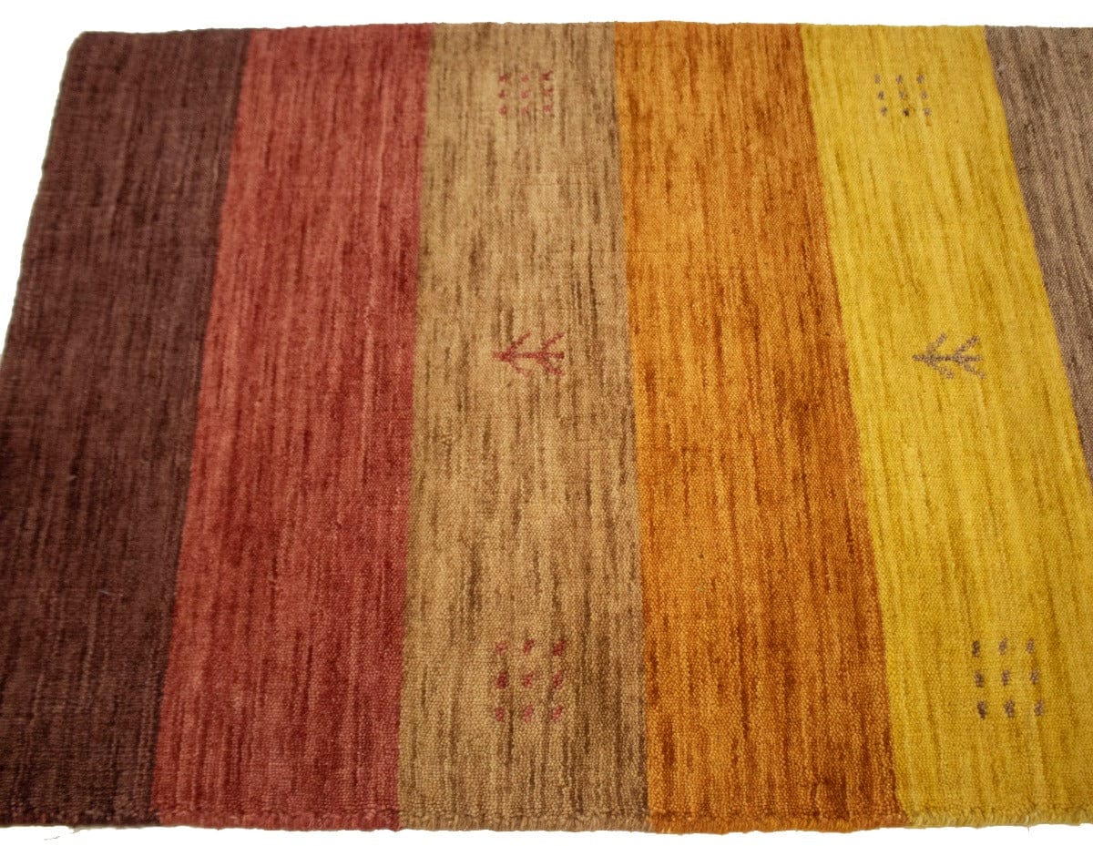 Multicolored Stripes 2X3 Oriental Modern Rug