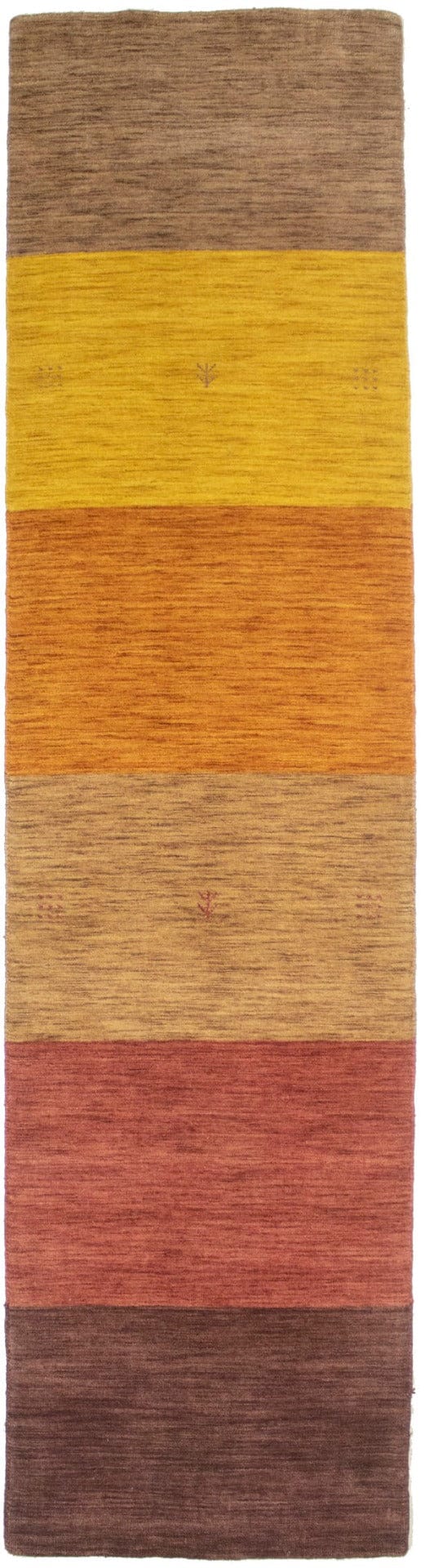 Multicolored Stripes 3X12 Oriental Modern Runner Rug