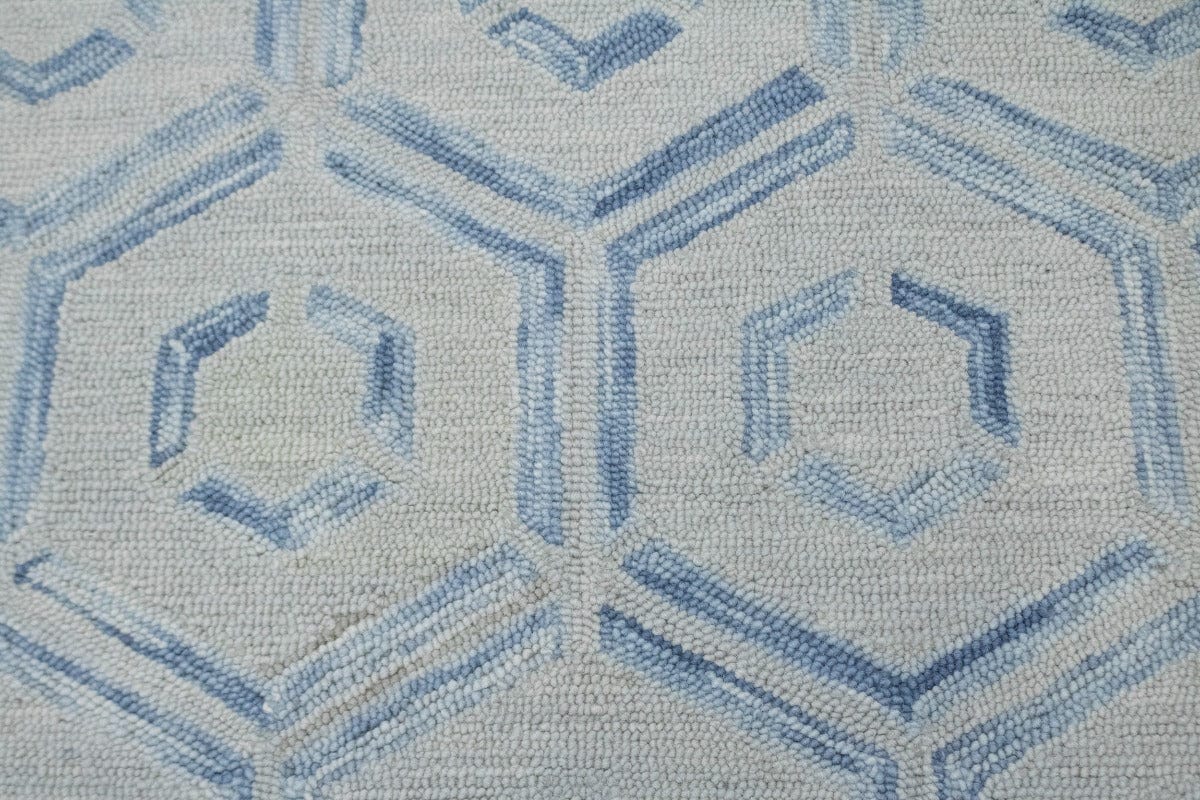 Blue & Beige 5X8 Modern Oriental Rug