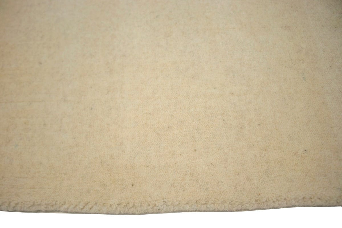 Solid Cream 9X12 Oriental Modern Rug