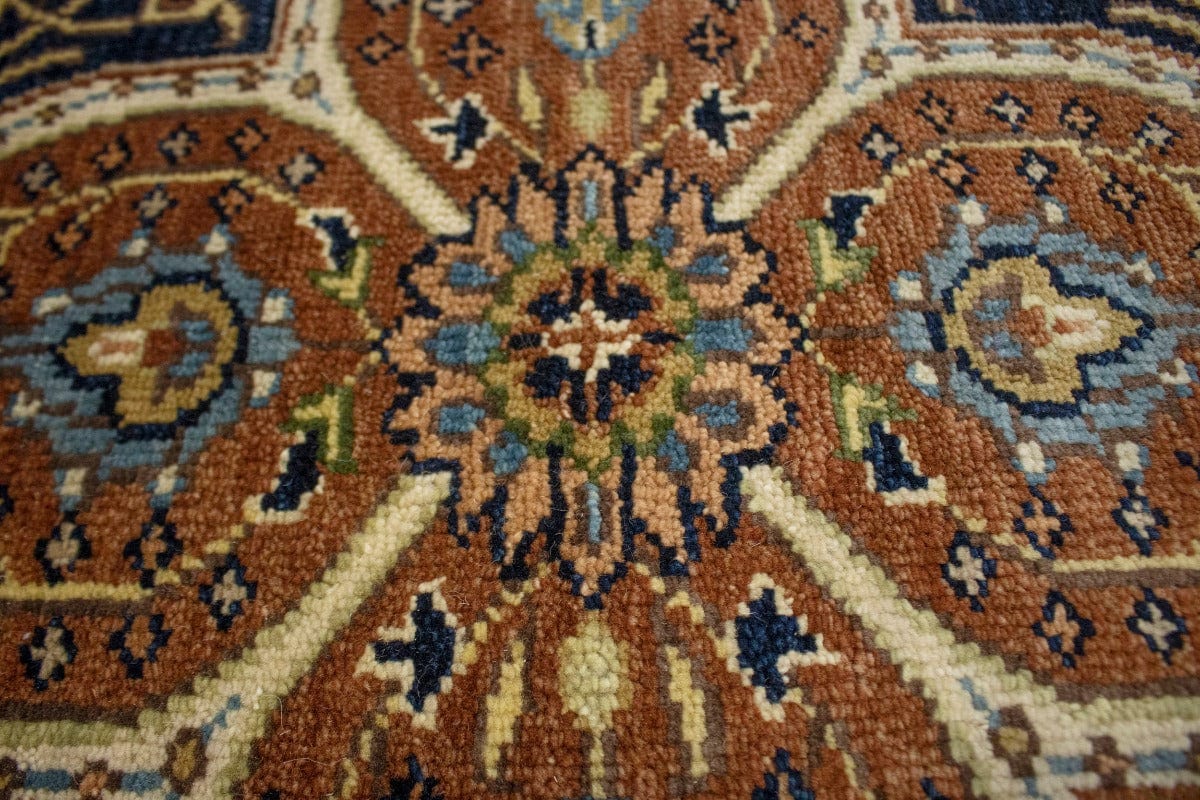 Rust Floral Sarouk 6X9 Goravan Heriz Oriental Rug