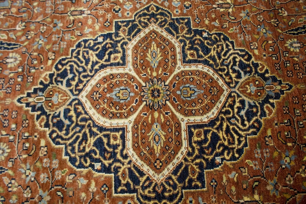 Rust Floral Sarouk 5X8 Goravan Heriz Oriental Rug