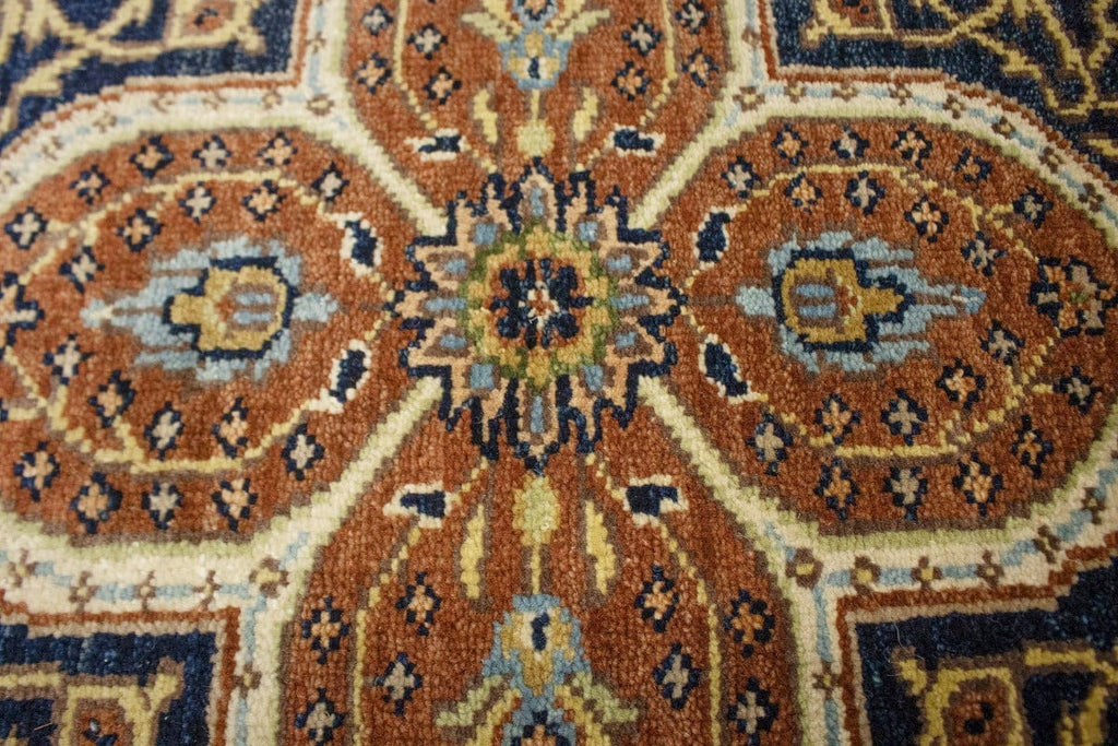 Rust Floral Sarouk 5X8 Goravan Heriz Oriental Rug