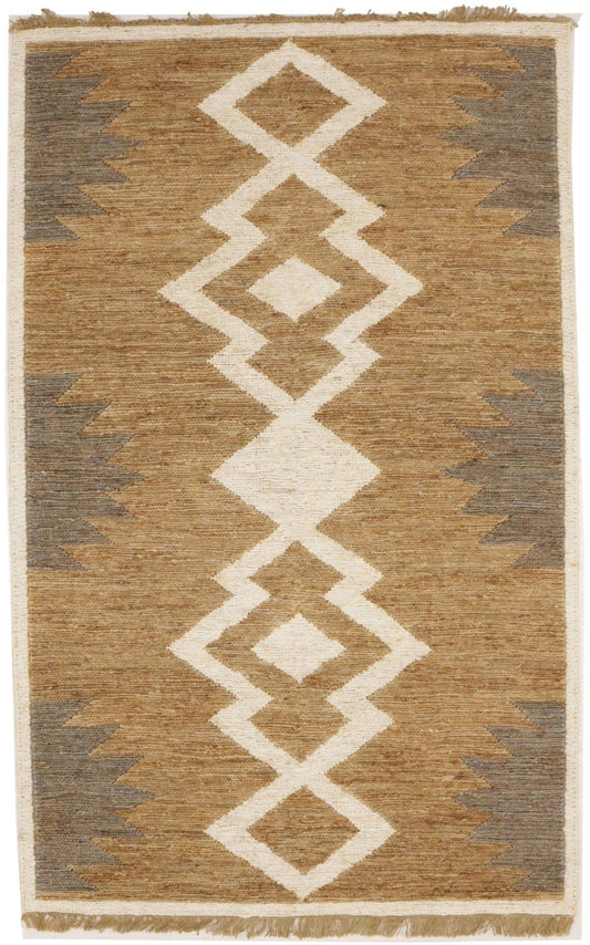 Braided Style Jute Sumak 5X8 Modern Runner Rug