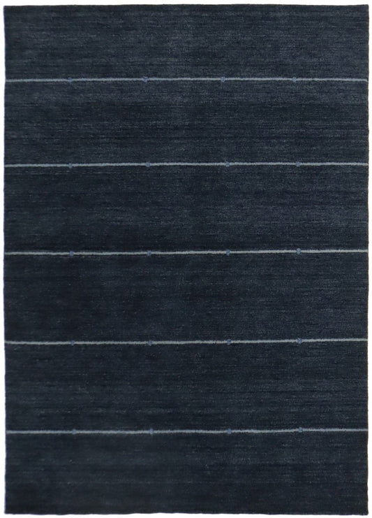 Navy Blue Stripes Tribal 6X8 Lori Gabbeh Oriental Rug