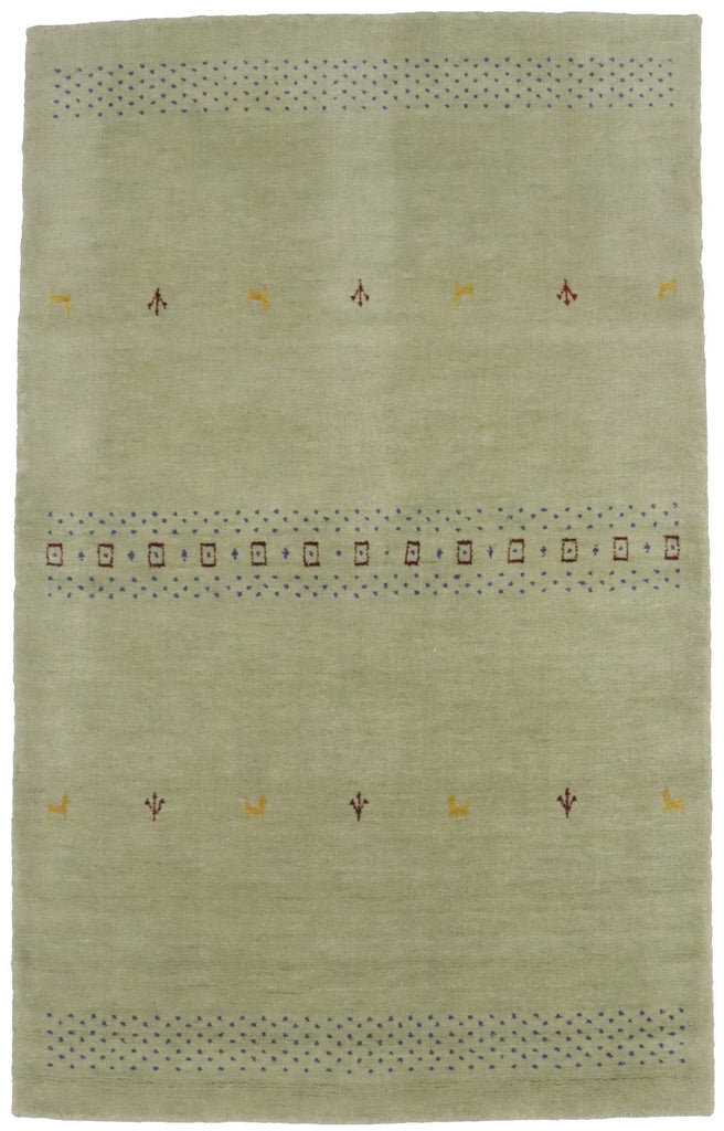 Beige Tribal 4X6 Lori Gabbeh Oriental Rug