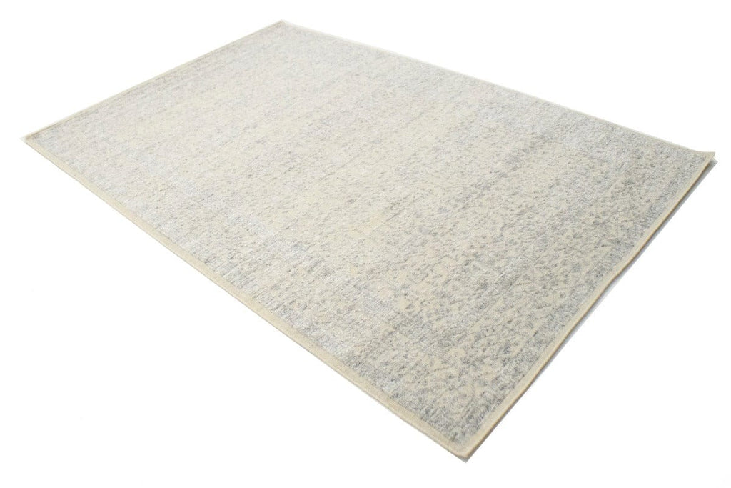 Ivory Beige Geometric 6X9 Modern Oriental Rug