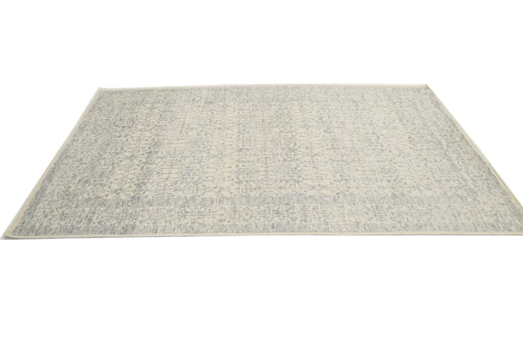 Ivory Beige Geometric 6X9 Modern Oriental Rug