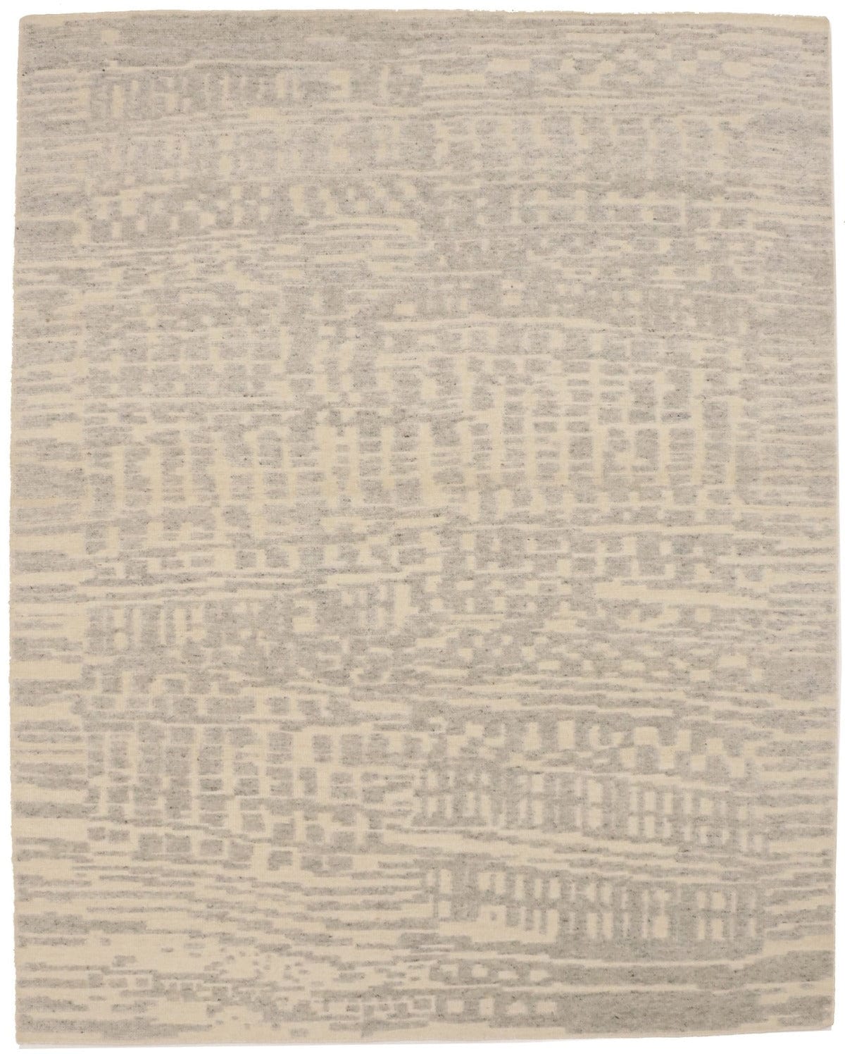 Cream Greige Abstract 8X10 Modern Oriental Rug