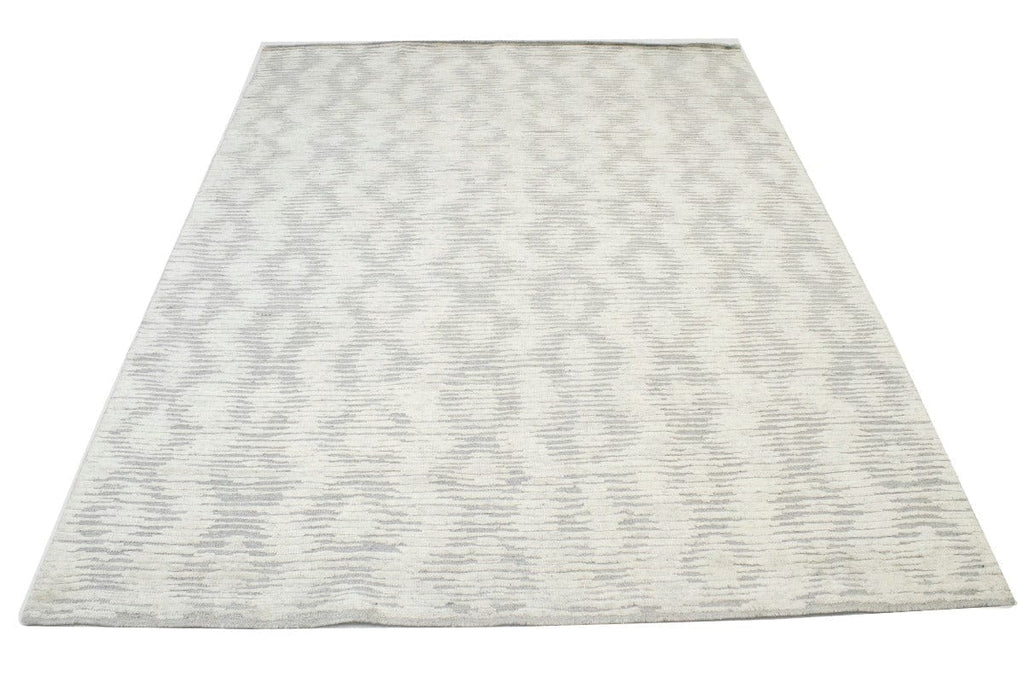 Cream Abstract 9X12 Modern Oriental Rug