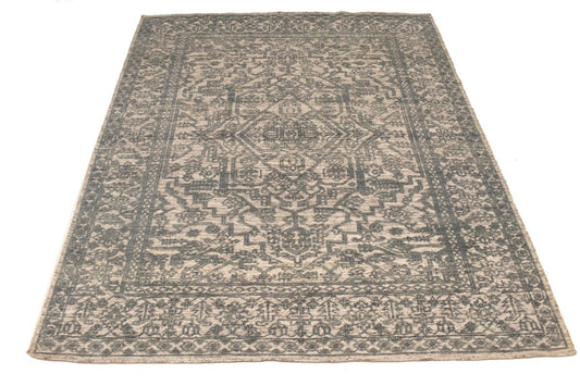 Gray Geometric 8X10 Oriental Modern Rug