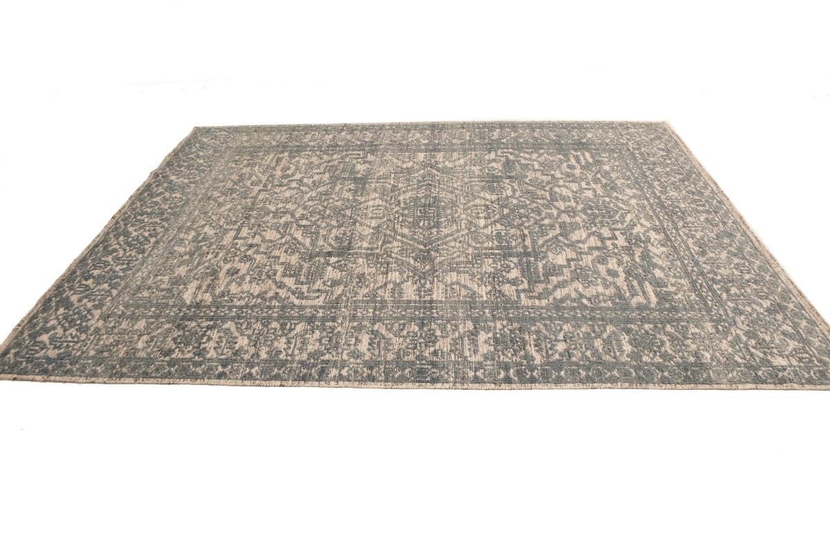 Gray Geometric 8X10 Oriental Modern Rug