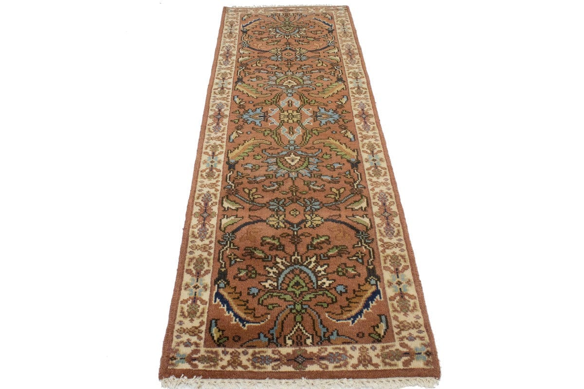 Rust Floral 2'6X8 Oushak Oriental Runner Rug