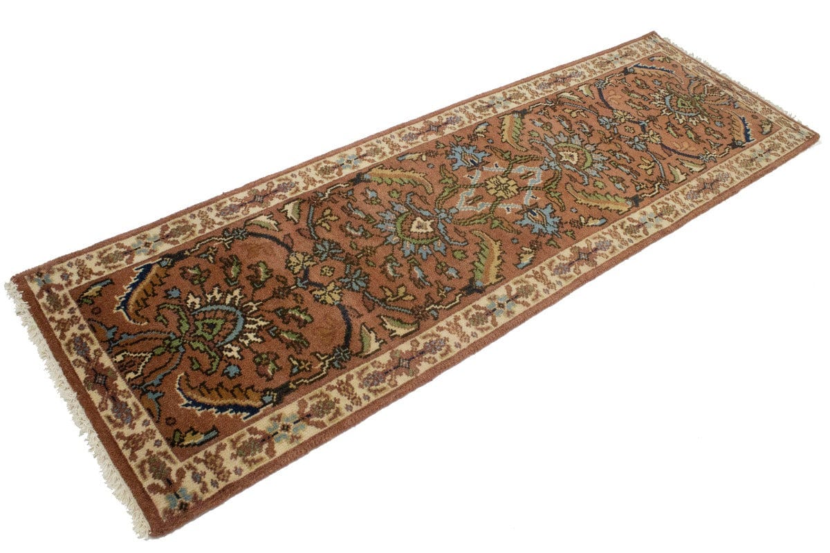 Rust Floral 2'6X8 Oushak Oriental Runner Rug