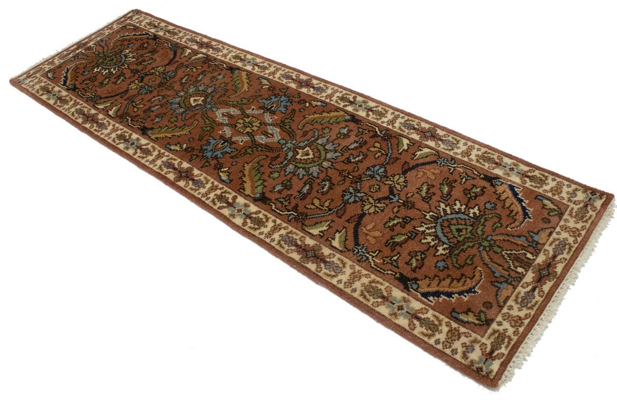 Rust Floral 2'6X8 Oushak Oriental Runner Rug