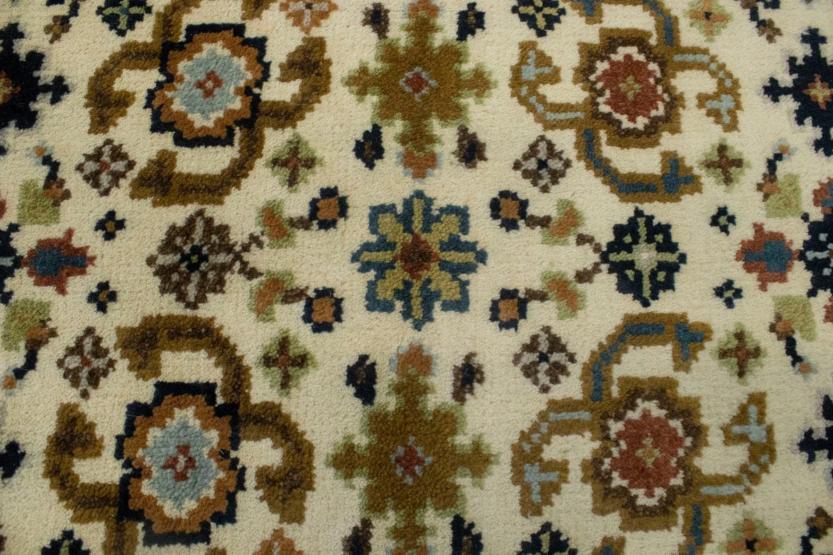 Cream Floral 3X12 Chobi Oriental Runner Rug