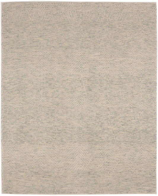 Cream Geometric 8X10 Oriental Modern Rug