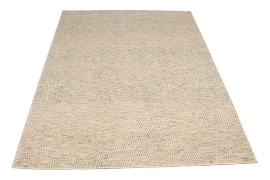 Cream Geometric 8X10 Oriental Modern Rug