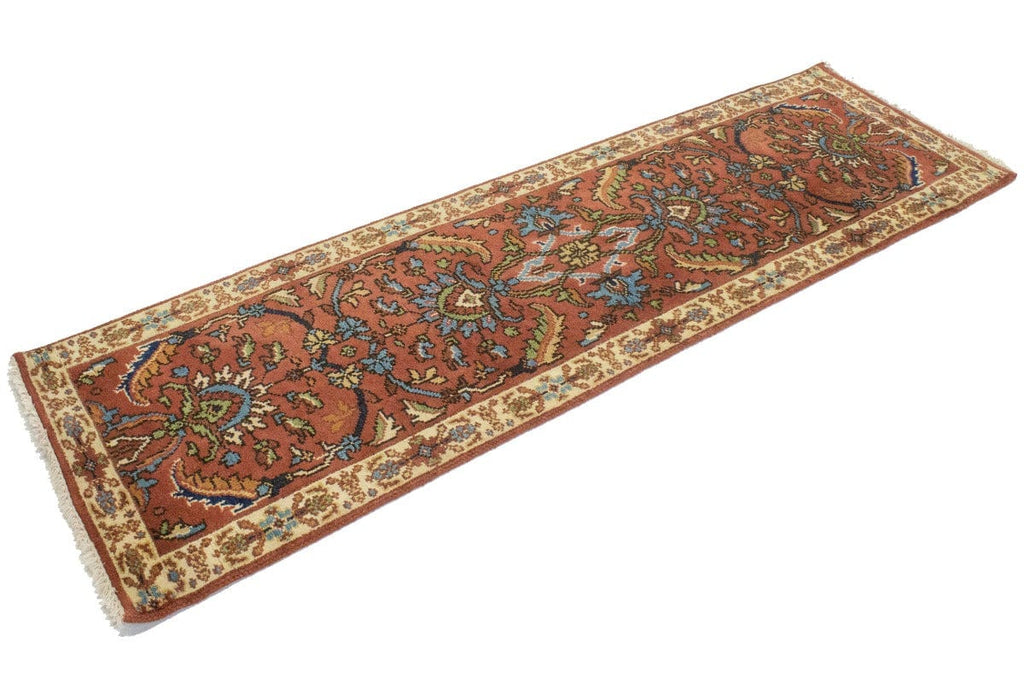 Rust Floral 2'6X8 Oushak Oriental Runner Rug