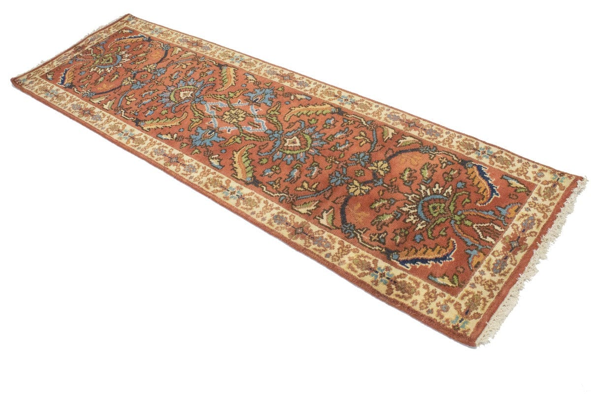 Rust Floral 2'6X8 Oushak Oriental Runner Rug