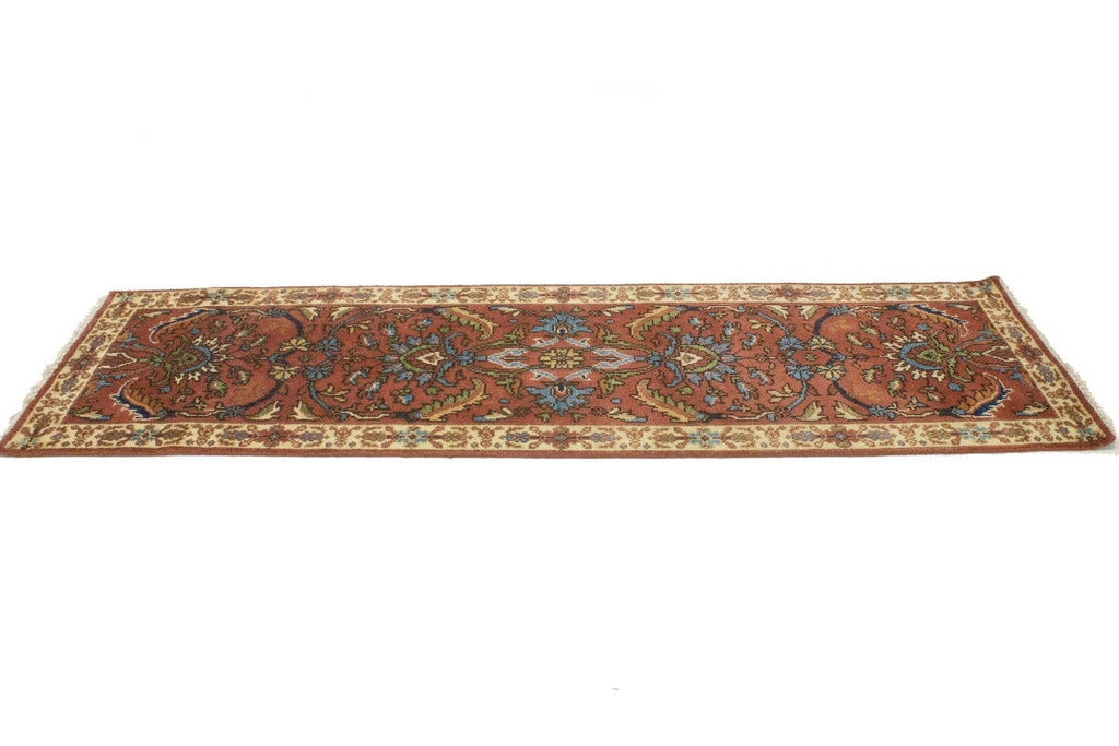 Rust Floral 2'6X8 Oushak Oriental Runner Rug