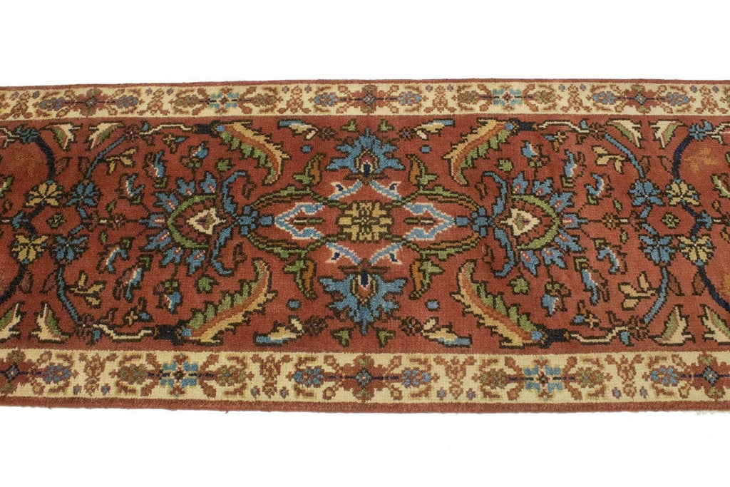 Rust Floral 2'6X8 Oushak Oriental Runner Rug