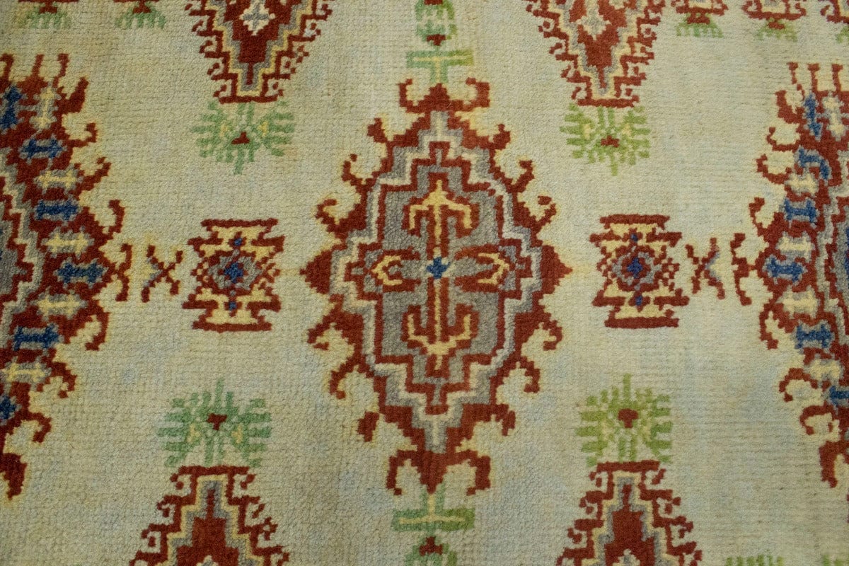 Cream Tribal 3X8 Indo-Viss Oriental Runner Rug