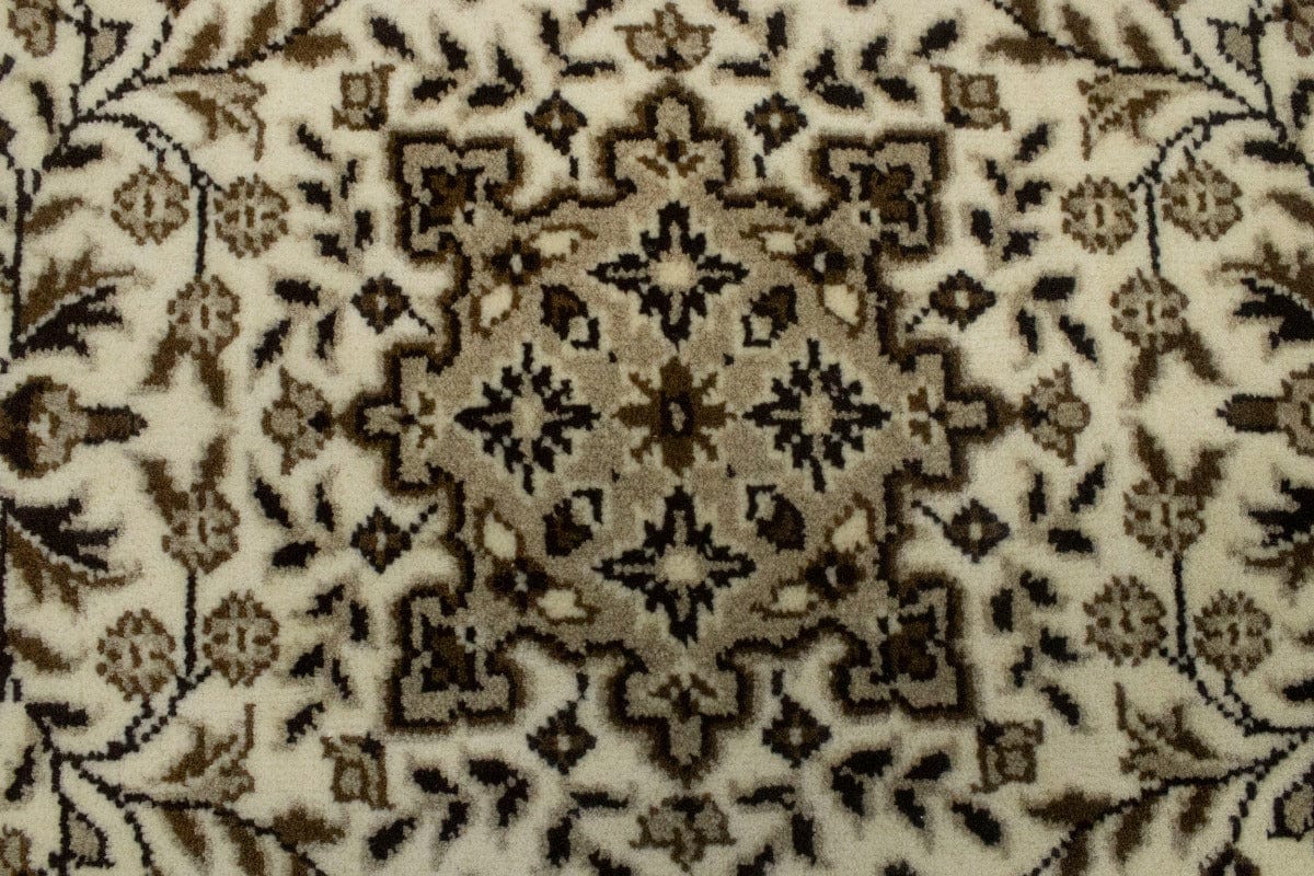 Cream Floral Kirman 3X4 Oriental Rug