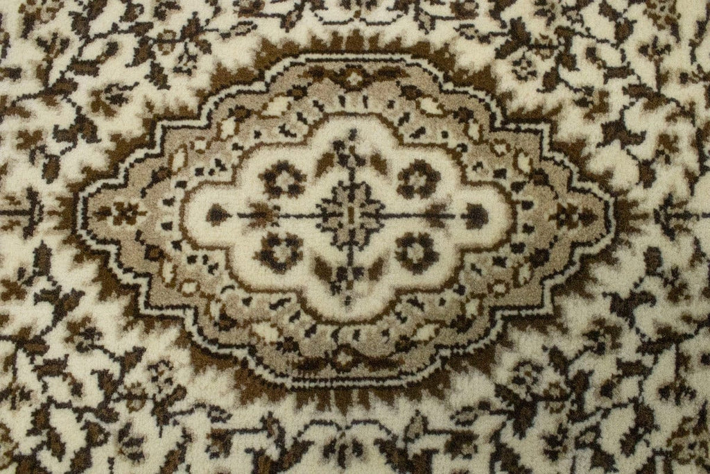 Cream Floral Kirman 2X3 Oriental Rug