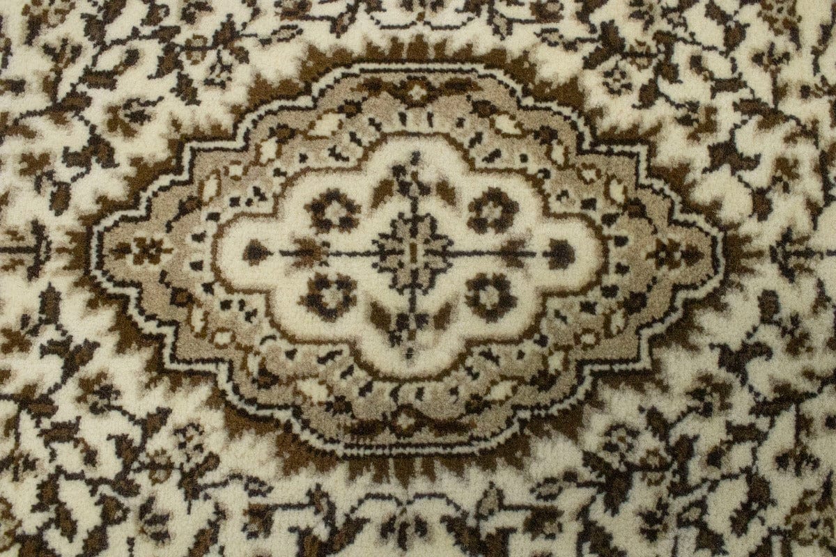 Cream Floral Kirman 2X3 Oriental Rug