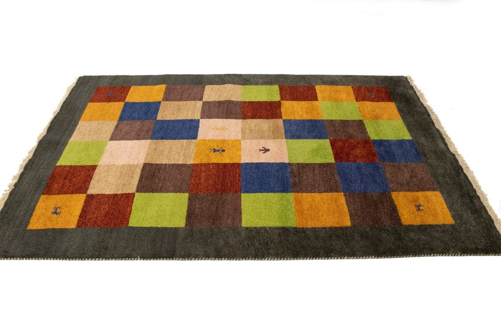 Multicolored Tribal 6X8 Indo-Gabbeh Oriental Rug