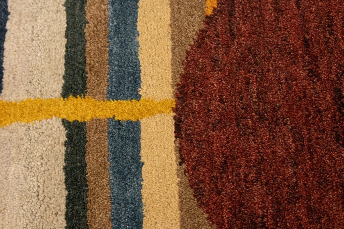 Multicolored Pictorial 6X8 Indo-Gabbeh Oriental Rug