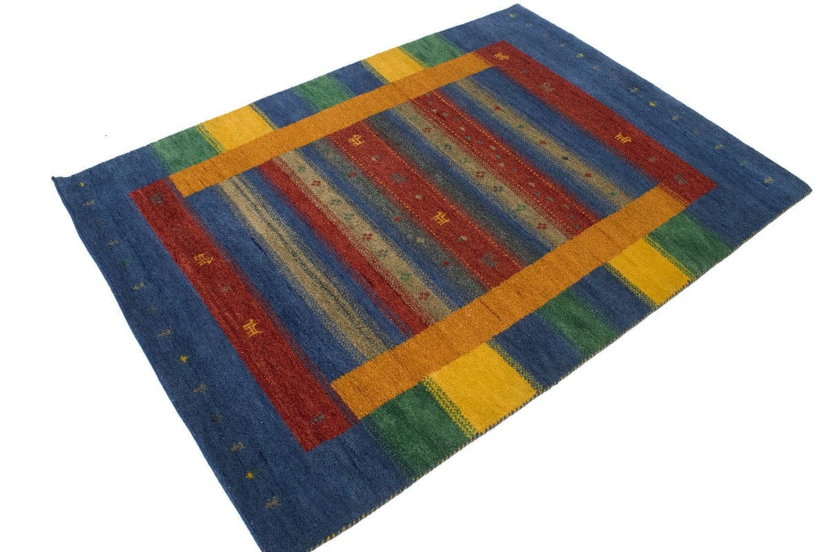 Multicolored Tribal 5X7 Indo-Gabbeh Oriental Rug