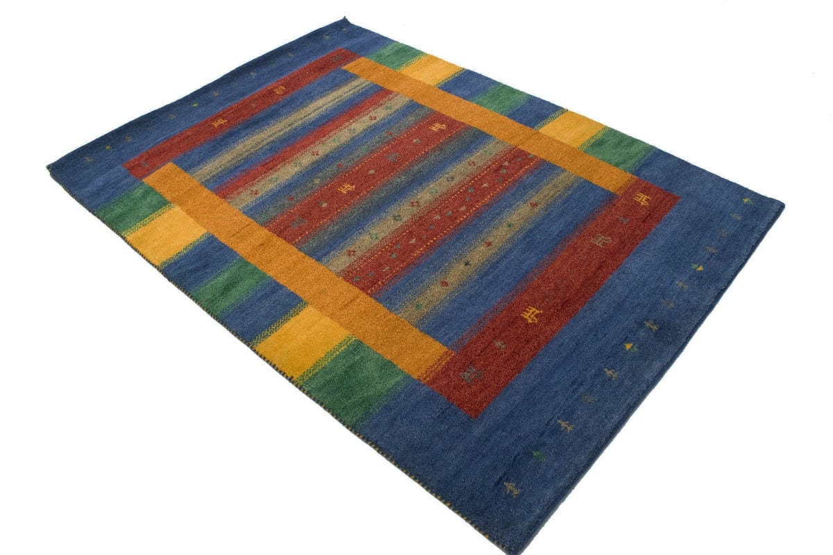 Multicolored Tribal 5X7 Indo-Gabbeh Oriental Rug