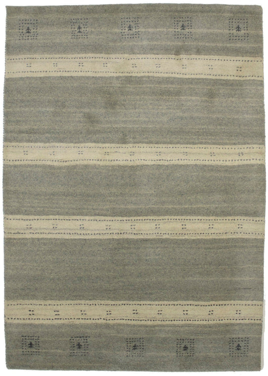 Multicolored Stripes 5X7 Indo-Gabbeh Oriental Rug