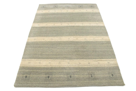 Multicolored Stripes 5X7 Indo-Gabbeh Oriental Rug