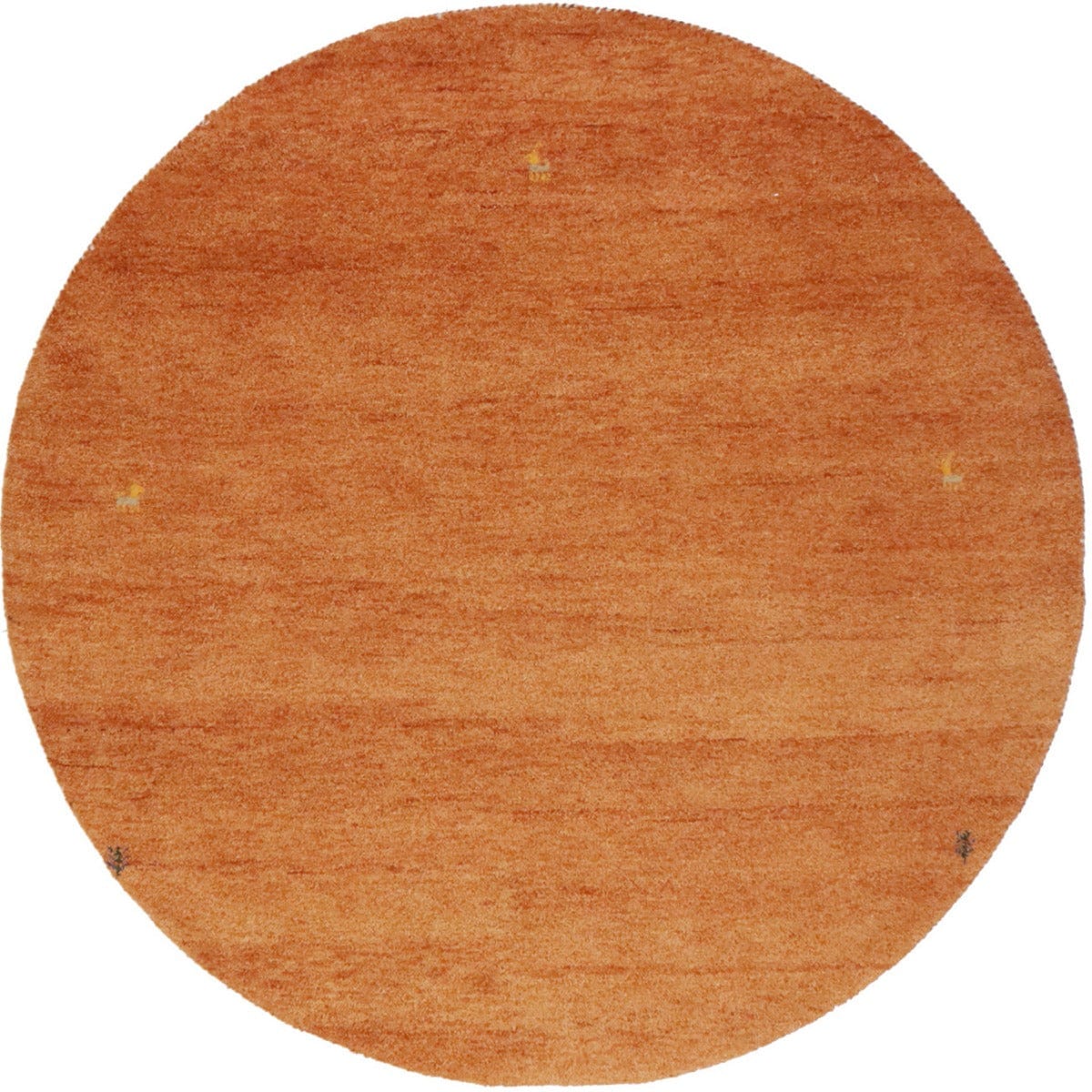 Orange Tribal 7X7 Indo-Gabbeh Oriental Round Rug