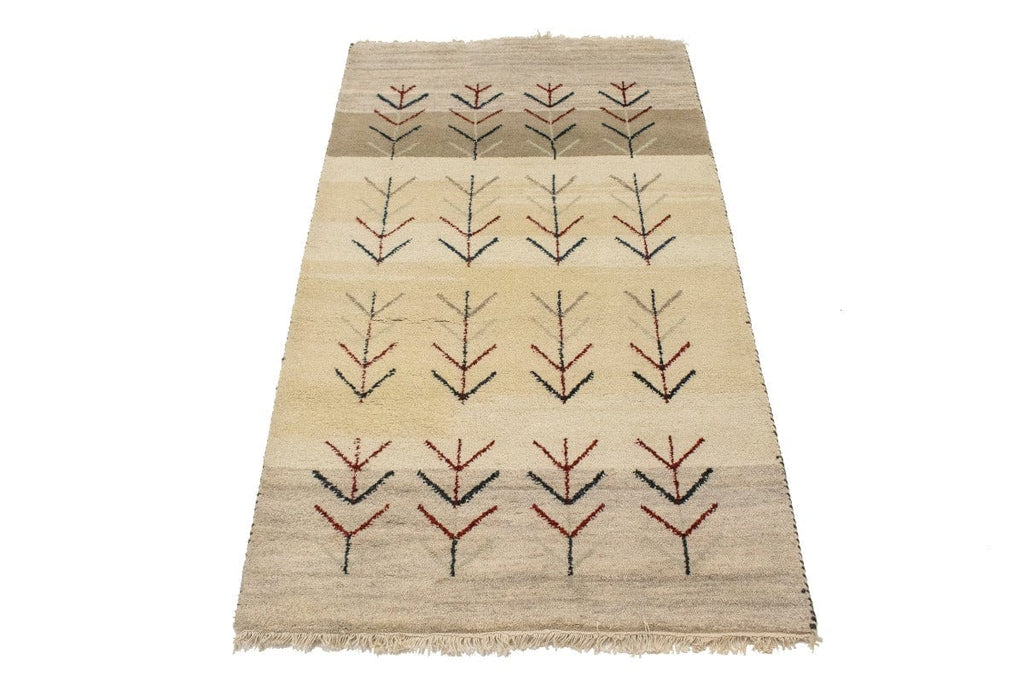 Multicolored Stripes Tribal 3X5 Indo-Gabbeh Oriental Rug