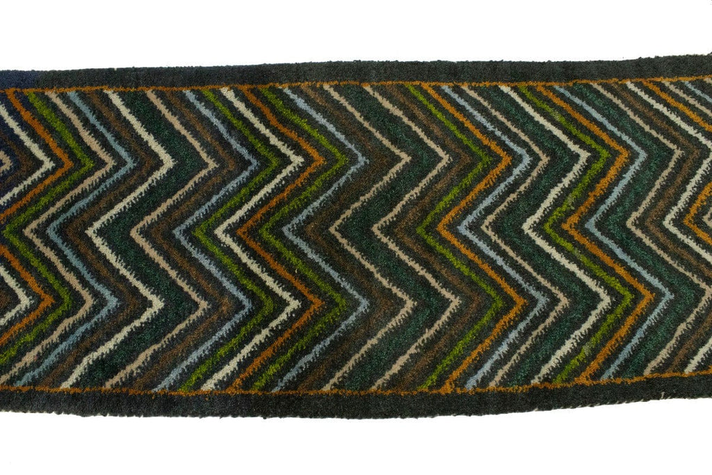 Multicolored Geometric 2X6 Indo-Gabbeh Oriental Runner Rug