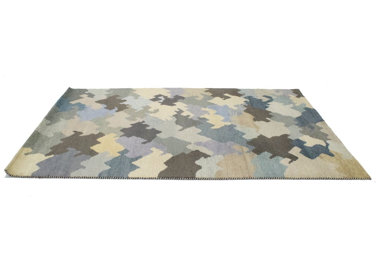 Multicolored Abstract 7X10 Indo-Gabbeh Oriental Rug