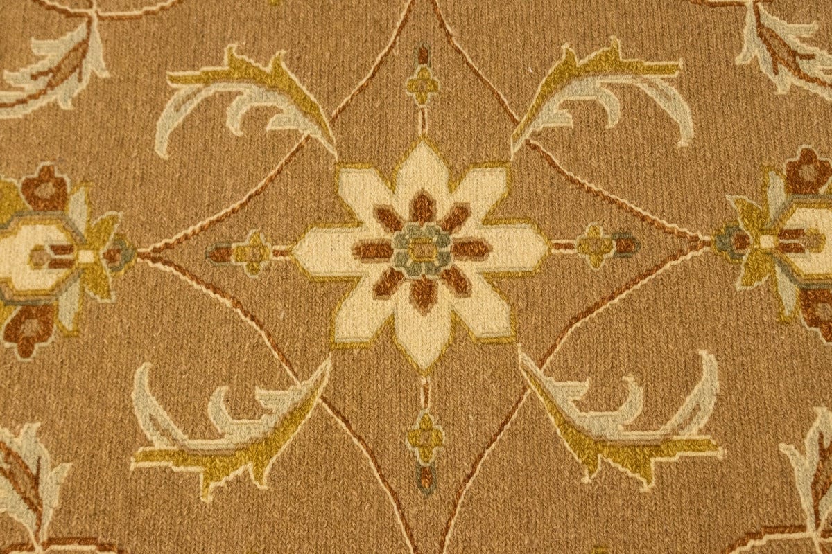 Khaki Floral 6X8 Sumak Oriental Rug