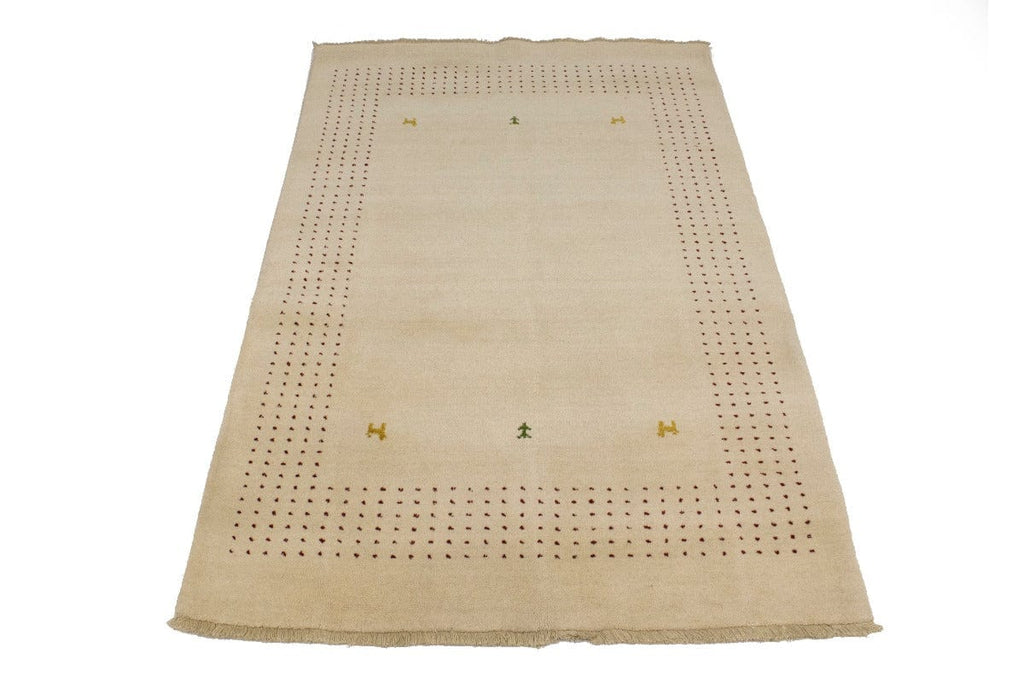 Cream Tribal 4X6 Lori Gabbeh Oriental Rug