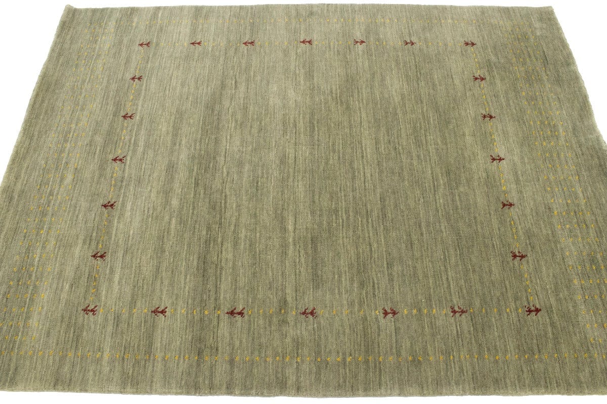 Green Slate Tribal 4X6 Lori Gabbeh Oriental Rug