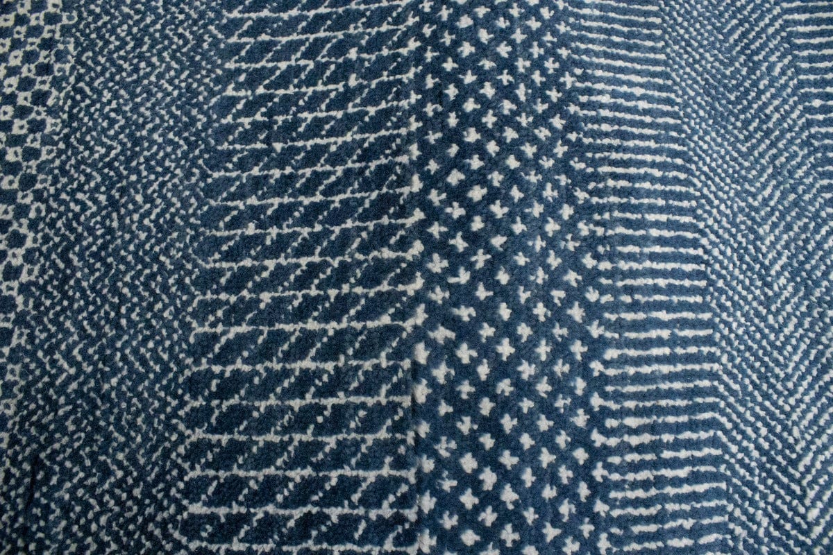 Navy Blue Grass Design 8X10'5 Modern Oriental Rug