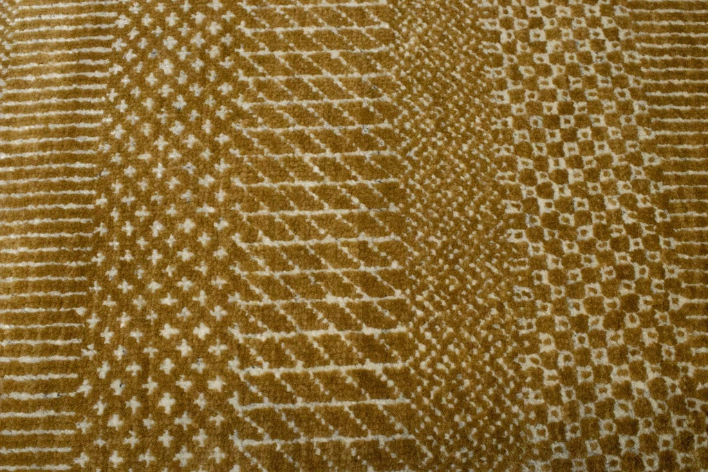 Khaki Caramel Grass Design 4X6 Modern Oriental Rug