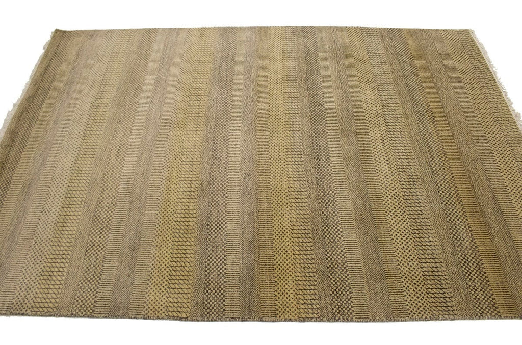 Brown & Beige Grass Design 5X8 Modern Oriental Rug