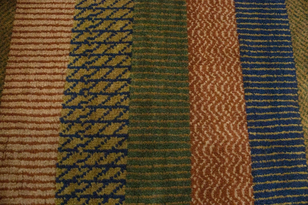 Multicolored Grass Design 9X12 Modern Oriental Rug